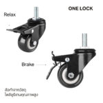 ล้อติดขาโต๊ะ Wheel 4 pcs 360 degree swivel - Image 3