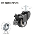 ล้อติดขาโต๊ะ Wheel 4 pcs 360 degree swivel - Image 4
