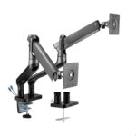 แขนจับจอคู่ LIV Dual Extra Monitor Arm Iconic Ring - Image 2
