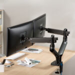 แขนจับจอคู่ LIV Dual Extra Monitor Arm Iconic Ring - Image 5